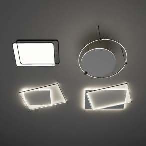 现代吸顶灯3D模型下载